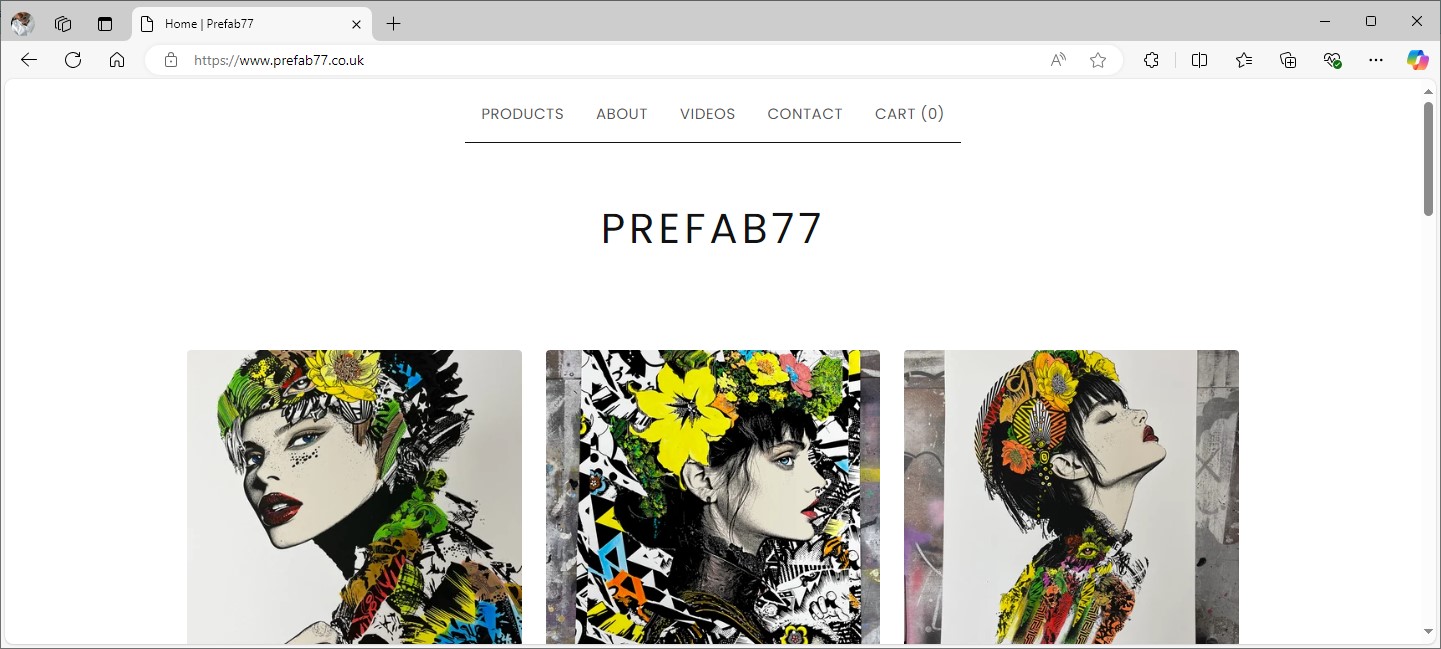 Prefab 77 and Big Cartel Ecommerce Engine