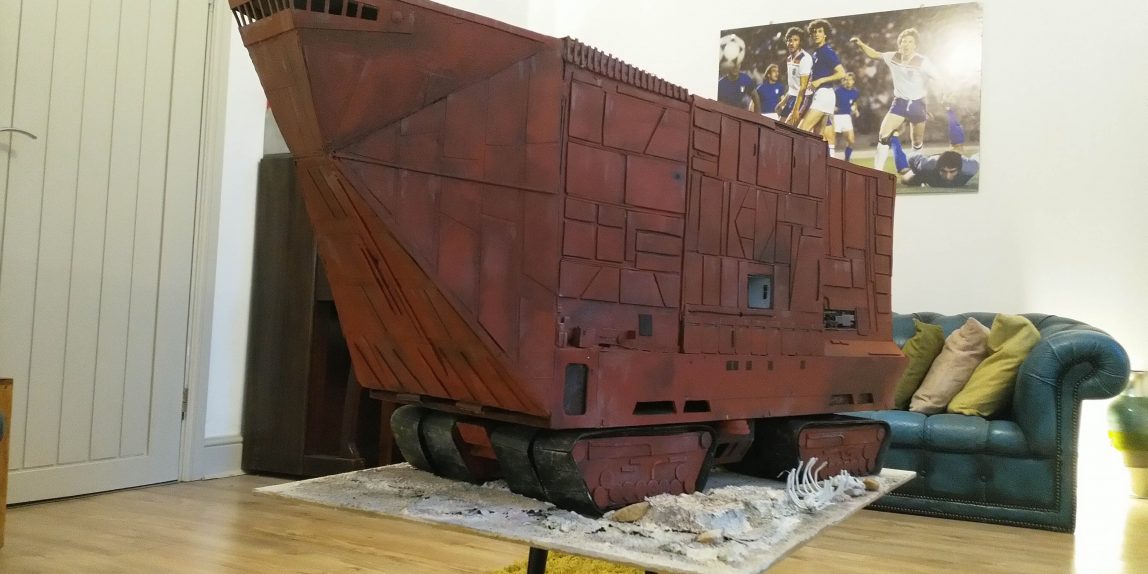 Star Wars Sandcrawler model diorama