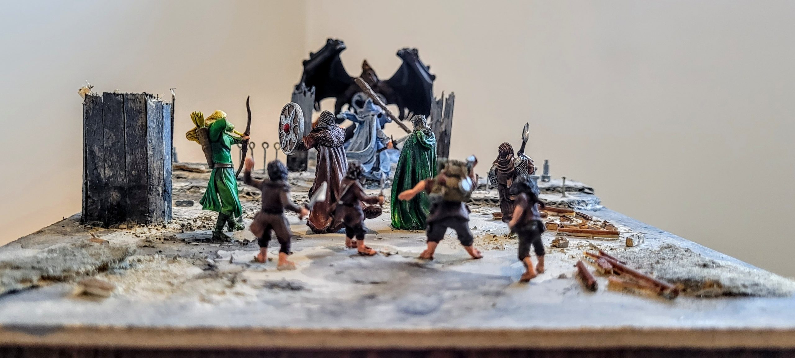 Lord of the Rings: The Balrog at the Bridge of Khazad-dum diorama