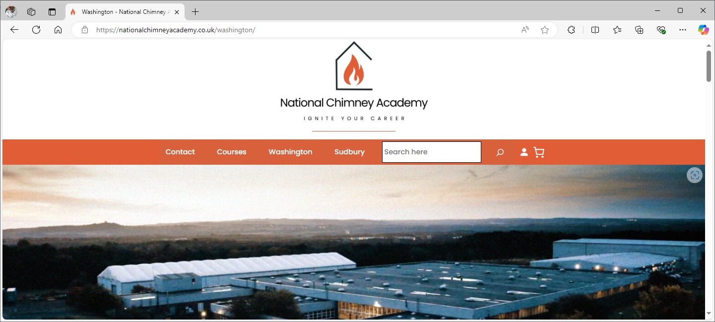 Website for training service